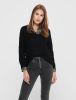 Jacqueline de Yong V hals gebreide kleding , Zwart, Dames online kopen