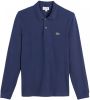 Lacoste Marl Petit Piqué Classic Fit Long Sleeve Polo , Groen, Heren online kopen