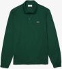 Lacoste Marl Petit Piqué Classic Fit Long Sleeve Polo , Groen, Heren online kopen