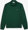 Lacoste Marl Petit Piqué Classic Fit Long Sleeve Polo , Groen, Heren online kopen