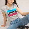 Levis Girls' Sportswear Logo T Shirt Junior White/Red/Navy Kind online kopen