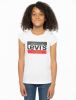 Levis Girls' Sportswear Logo T Shirt Junior White/Red/Navy Kind online kopen