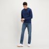 Levi's Nieuwe originele crew beitel Gray Heather 35909 0002 , Grijs, Heren online kopen