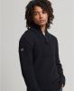 Superdry gemêleerde grofgebreide trui JACOB HENLEY thu concrete twist online kopen