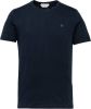 Cast Iron Donkerblauwe T shirt Short Sleeve R neck Organic Cotton Slub Essential online kopen