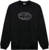 Diesel S Mart Bigoval Sweatshirt , Zwart, Heren online kopen