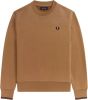 Fred Perry Camel Sweater Crew Neck Sweatshirt online kopen