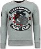 Local Fanatic Fight Club Trui Bulldog Heren Sweater Truien Mannen Grijs online kopen