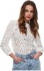Only Onlnyla 7/8 EMB Anglaise Blouse , Wit, Dames online kopen