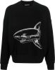 Palm Angels Split Shark oversized sweater met front en backprint online kopen