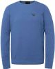 PME Legend fijngebreide pullover met textuur 5075 strong blue online kopen