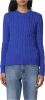 Polo Ralph Lauren Trui met ronde hals in fijn tricot met kabelmotief online kopen