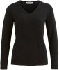 Vila Viril L/S V Neck Knit TOP , Zwart, Dames online kopen