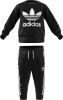 Adidas Originals Logo Crew Trainingspak Baby's Black/White/White Kind online kopen