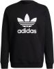 Adidas Adicolor Trefoil Crew Heren Sweatshirts Black Katoen Fleece online kopen