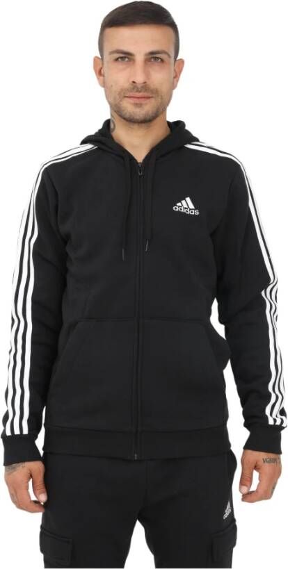 Adidas Sportswear Capuchonsweatvest Essentials fleece 3STREPEN capuchonjack online kopen