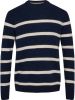 Anerkjendt Donkerblauwe Trui Akrico Stripe Lambswool online kopen