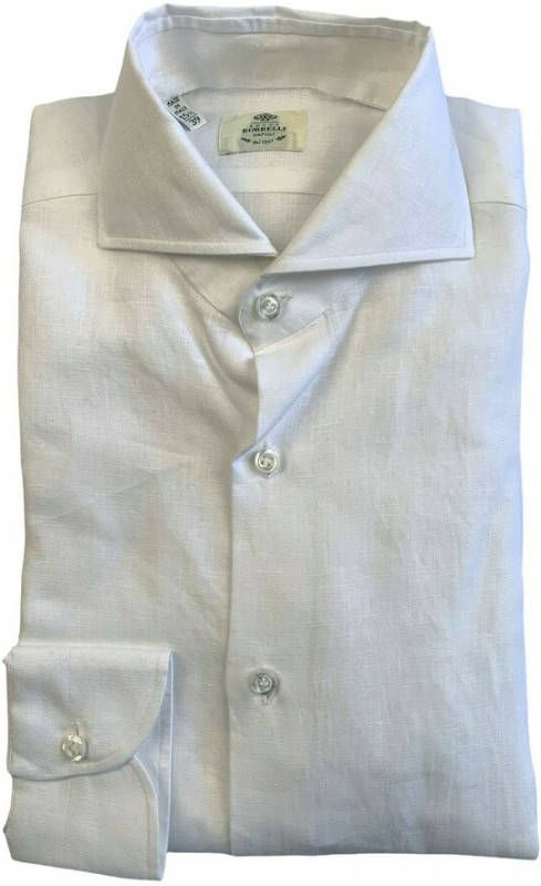 Borrelli Zakelijke Overhemden Wit Heren online kopen