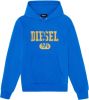 Diesel Hoodie en logo aan de voorkant , Blauw, Heren online kopen