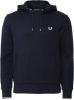 Fred Perry Getipt sweatshirt met capuchon m2643 , Blauw, Heren online kopen