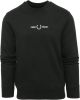 Fred Perry Sweater Donkergroen Logo , Groen, Heren online kopen