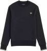 Fred Perry Creweck Sweatshirt Czarny , Zwart, Heren online kopen