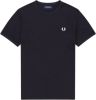 Fred Perry Core Tonal Ringer Short Sleeve T Shirt Heren Blue Heren online kopen