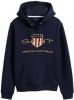 Gant hoodie donkerblauw 2047056 433 , Blauw, Heren online kopen