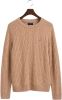 Gant Pullover bruin d2. lambswool cable c neck 8050123/296 online kopen