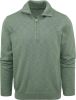 Gant Flamme Sweater met Rits Kalamata Green Heren online kopen