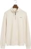 Gant Krem Waffle Texture Half Zip Genser , Beige, Heren online kopen