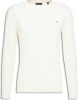 Gant Cotton Cable C Neck Cream , Wit, Heren online kopen