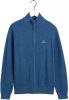 Gant Cotton Pique Zip Cardigan , Blauw, Heren online kopen