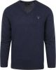 Gant V hals gebreide kleding , Blauw, Heren online kopen