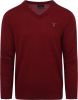 Gant Trui Lamswol V Neck Bordeaux , Rood, Heren online kopen