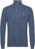 Gant Cotton Pique Zip Cardigan , Blauw, Heren online kopen