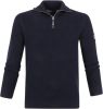 Gant Grofgebreide pullover in wolblend met halve rits online kopen