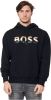 Hugo Boss Organic Cotton Sweatshirt met logo op de Uni Boss Econy2_IN 50491404 Black , Zwart, Unisex online kopen
