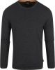 BOSS Casual slim fit basic longsleeve Tempest black online kopen