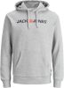 JACK & JONES ESSENTIALS hoodie JJECORP met logo grijs melange online kopen