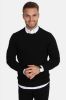 Kronstadt Carlo Fitted Body Sweatshirt ronde hals zwart, Effen online kopen