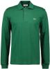 Lacoste Marl Petit Piqué Classic Fit Long Sleeve Polo , Groen, Heren online kopen