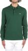 Lacoste Marl Petit Piqué Classic Fit Long Sleeve Polo , Groen, Heren online kopen