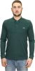 Lacoste Marl Petit Piqué Classic Fit Long Sleeve Polo , Groen, Heren online kopen