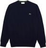Lacoste Round Neck Knitwear Classic Fit , Blauw, Heren online kopen