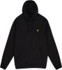 Lyle and Scott Ml416vog lyle&scott pullover hoodie, z865 jet black online kopen