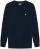 Lyle & Scott Maglione Crewneck lamswol Blend Jumper Kn921Vf.z56 , Blauw, Heren online kopen