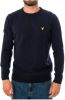 Lyle & Scott Maglione Crewneck lamswol Blend Jumper Kn921Vf.z56 , Blauw, Heren online kopen