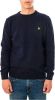 Lyle & Scott Maglione Crewneck lamswol Blend Jumper Kn921Vf.z56 , Blauw, Heren online kopen