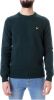 Lyle & Scott Maglione Crewneck lamswol Blend Jumper Kn921Vf.z56 , Blauw, Heren online kopen